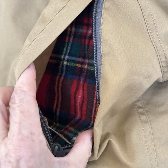 Vintage Sunshine Cover Ups Chore Coat Preppy Mens Size L Plaid Wool Blend - Picture 10 of 11